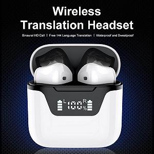 Навушники-перекладачі Topyond у реальному часі, 144 мови, Bluetooth 5.3 для подорожей, бізнесу та вивчення мов synthetic.ua - Фото 1