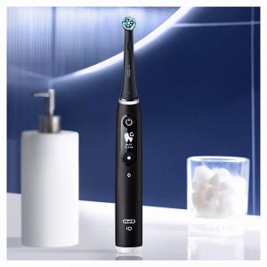 Электрическая зубная щетка Oral-B iO, 2 шт, черная и розовая ручки, черный и белый дисплей, Bluetooth, 3 сменные насадки - Фото 1