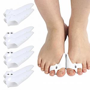 Роздільник для пальців ніг Hallux Valgus Correction Set, 4 шт., з дихаючими отворами, з додатковою губкою-вставкою - Фото 1