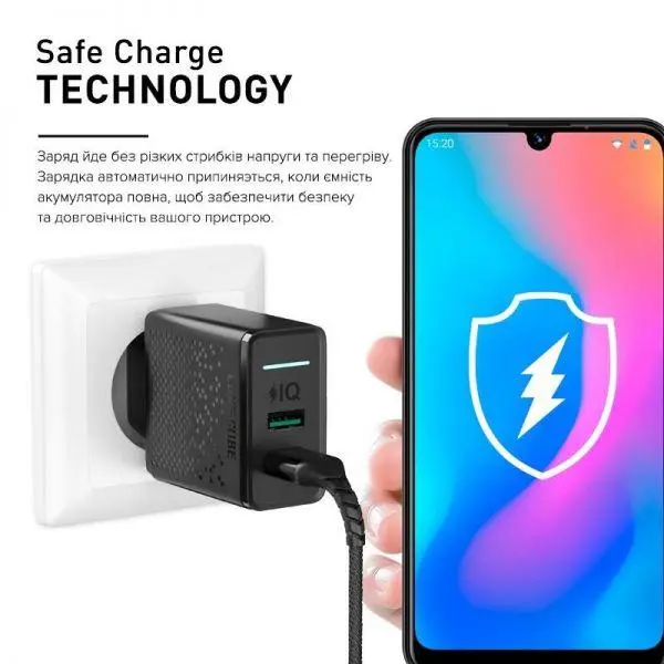 Зарядное устройство Luxe Cube 2USB 2.4А Smart Black 8889998898996, фото №4