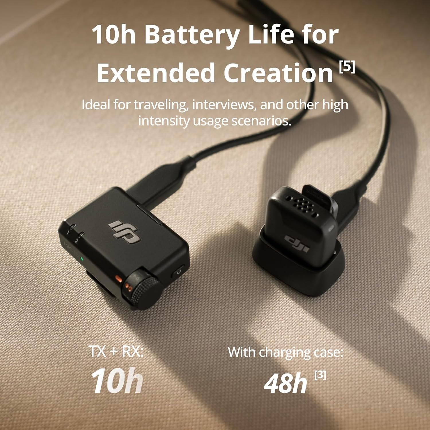 Мікрофонна радіосистема DJI Mic Mini (2 TX + 1 RX ) Black, фото №4