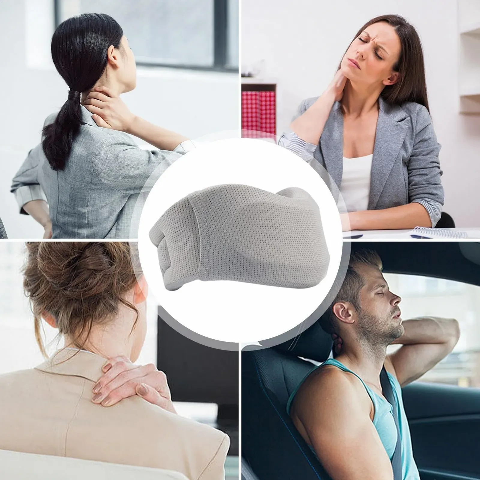 Шина для підтримки шиї Підтримка шиї проти хропіння Ергономічна, регульована і м'яка, фото №2