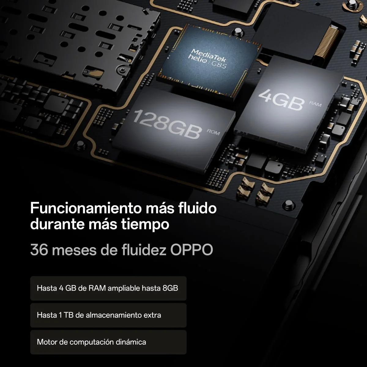 Смартфон Oppo A38 Dual SIM 128GB 4GB RAM Сияющий черный, фото №3