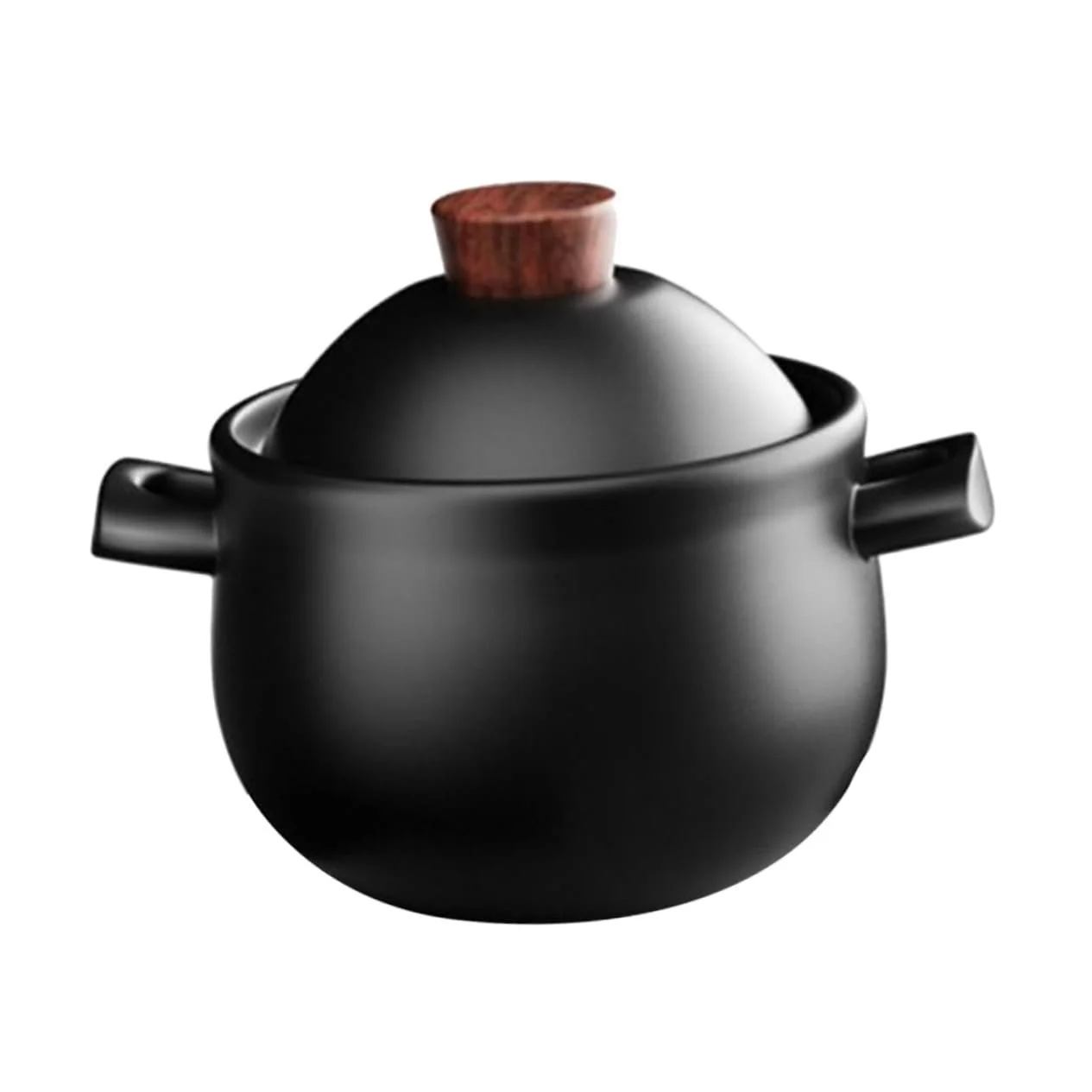 Каструля-жаровня велика керамічна для газової плити з подвійною ручкою жаростійка, фото №1