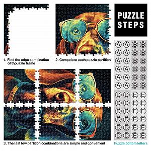 Пазл Dachshund Colourful 1000 деталей 26 х 38 см synthetic.ua - Фото 1