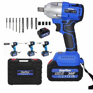 Дрель-шуруповерт VickyHome Impact Wrench 6000 мАч аккумулятор - Фото 1