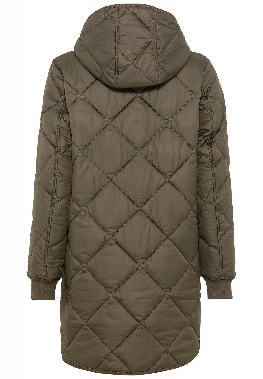 Пальто стеганое camel active Длинное стеганое женское с ромбовидной стежкой, фото №3 Пальто стеганое camel active Длинное стеганое женское с ромбовидной стежкой, фото №3
