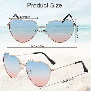 Солнцезащитные очки Сердце Розовый набор 3 шт synthetic.ua - Фото 1