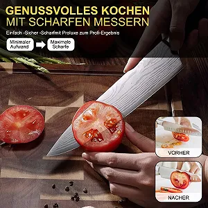 Точило для ножів Hotec 6-в-1 Matte Black synthetic.ua - Фото 1