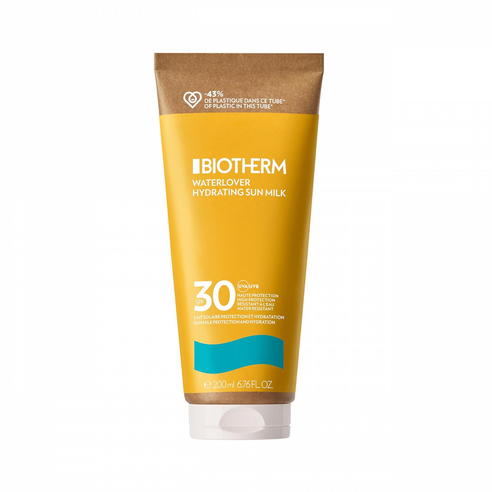 Солнцезащитное молочко Biotherm Waterlover Hydrating Sun Milk SPF 30, увлажняющее, водостойкое, 200 мл, фото №1