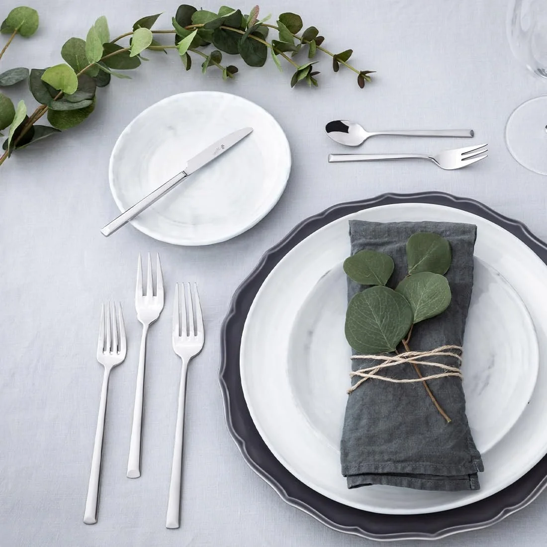Набір столових приборів Paul Wirths Vivendi, 30 предметів на 6 персон, високоякісне PVD-покриття, елегантний набір столових приборів з нержавіючої сталі 18/10, сатинове покриття, фото №7