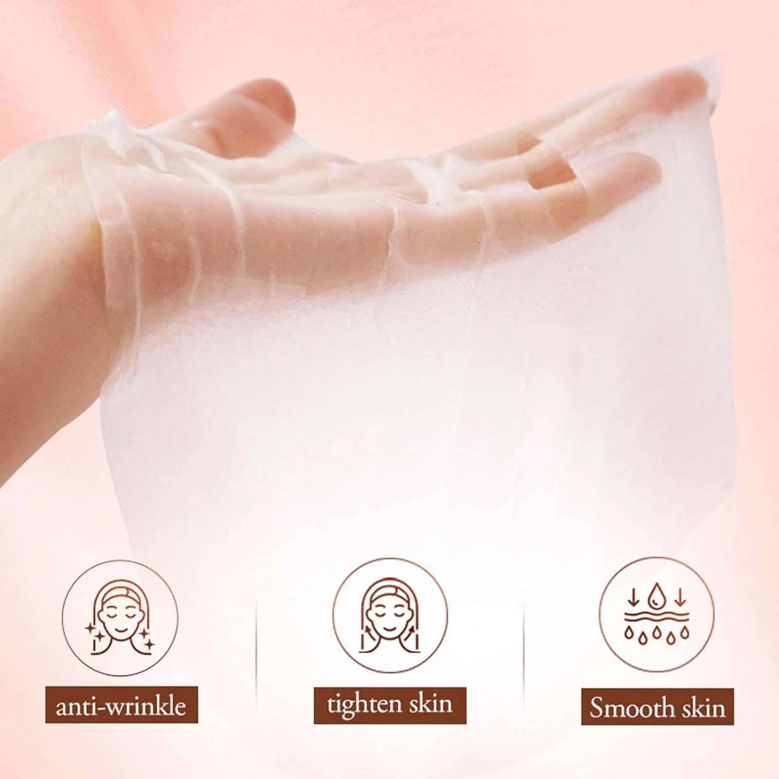 Маска для обличчя Tkekruh 10 шт, антивікова, фото №5