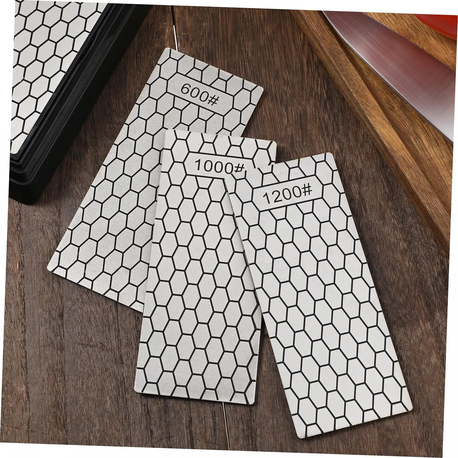 Алмазні шліфувальні пластини VALICLUD 3 шт двосторонні, фото №6