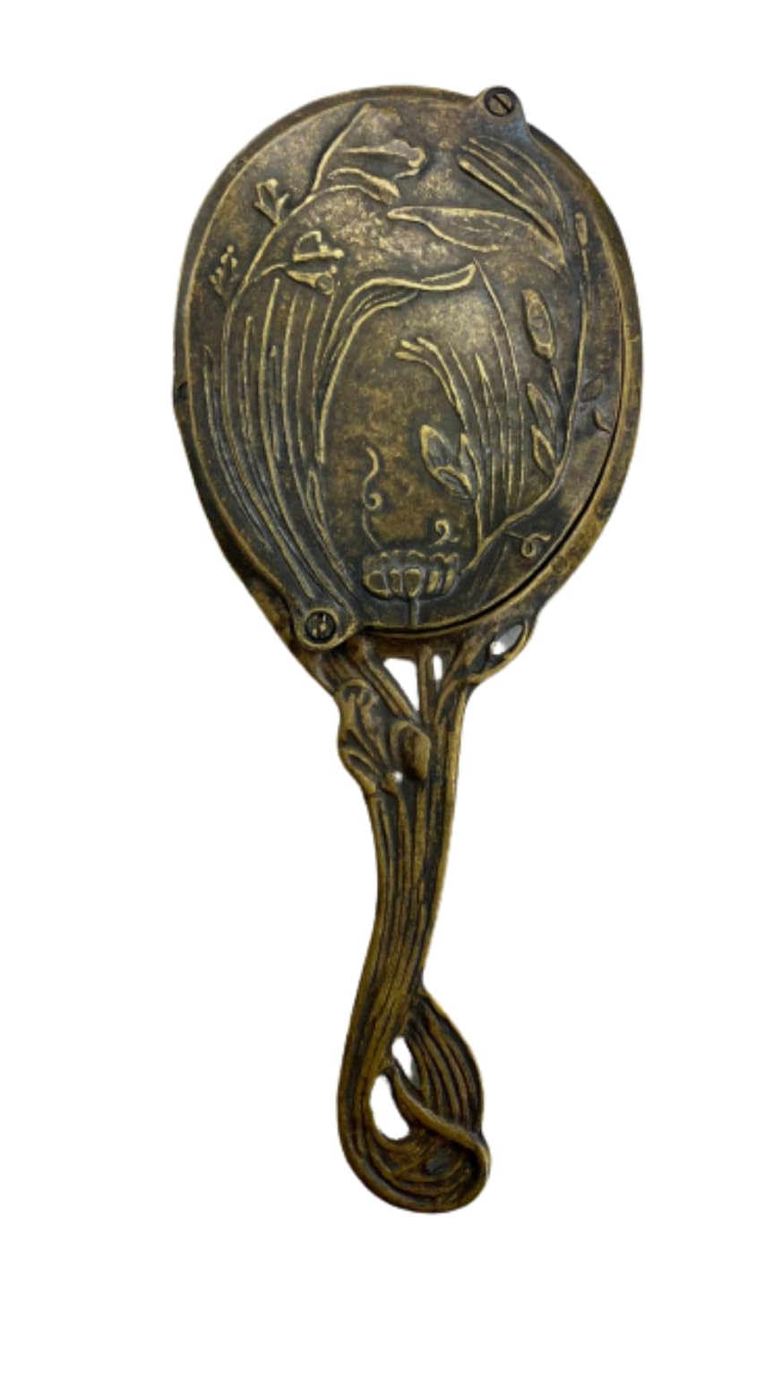 Дзеркало ручне Burnished Brass з ручкою для жінок, ручної роботи Made in Italy, фото №2 Дзеркало ручне Burnished Brass з ручкою для жінок, ручної роботи Made in Italy, фото №2