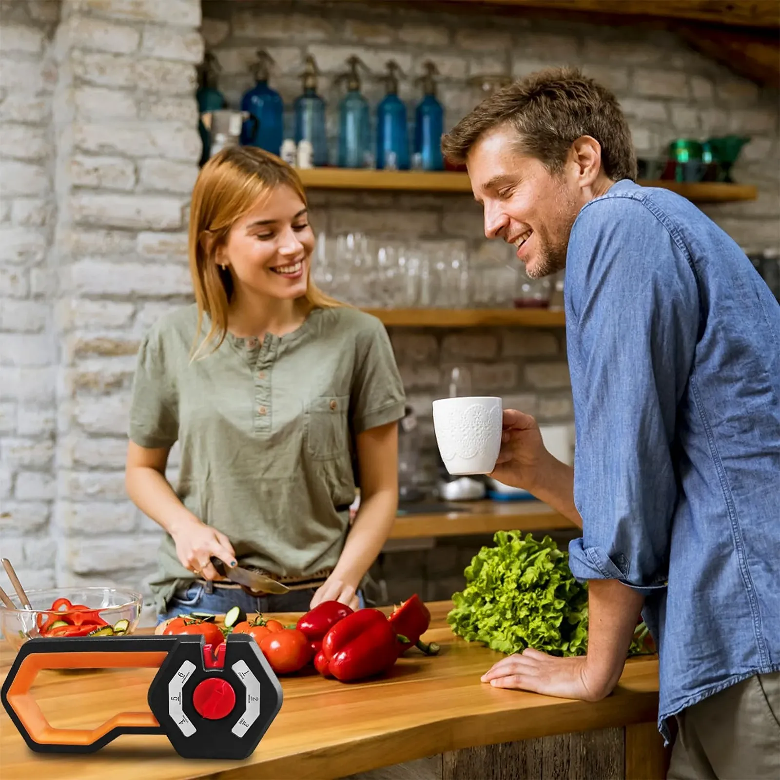 Точилка для ножей 6-в-1 с регулировкой угла 6 уровней эргономичная ручка, фото №7 Точилка для ножей 6-в-1 с регулировкой угла 6 уровней эргономичная ручка, фото №7