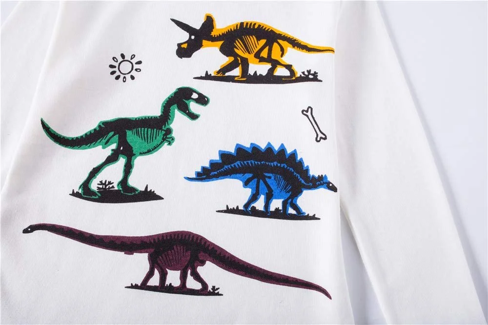 Детская пижама LitBud для мальчиков, динозавр, комплект для сна, длинный рукав, для малышей, фото №3 Детская пижама LitBud для мальчиков, динозавр, комплект для сна, длинный рукав, для малышей, фото №3