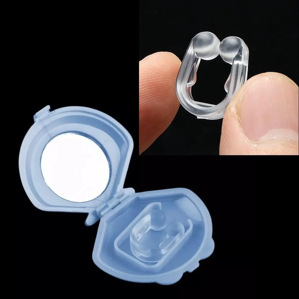 Кліпси для носа проти хропіння, 4 шт., м’який силікон, з компактним портативним футляром, прозорий медичний силікон, багаторазового використання, фото №1 Кліпси для носа проти хропіння, 4 шт., м’який силікон, з компактним портативним футляром, прозорий медичний силікон, багаторазового використання, фото №1