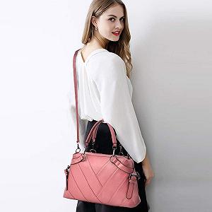 Сумка с ручками NICOLE & DORIS Современная Сумка, Сумка через плечо, Мягкая PU Кожа, Элегантная Сумка в полоску synthetic.ua - Фото 1