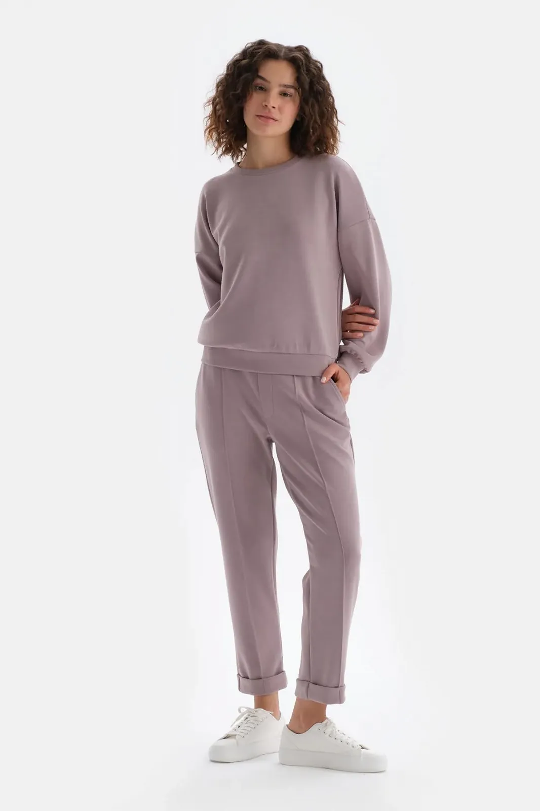 Женский свитшот Dagi с круглым вырезом, с длинными рукавами, фото №5