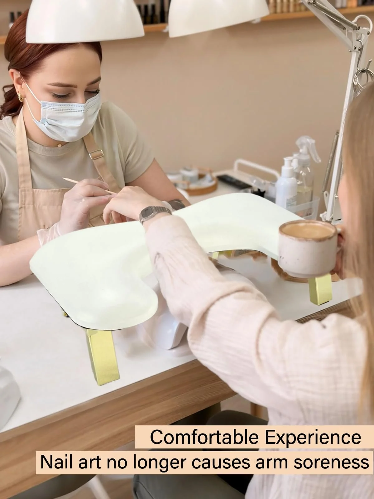 Підставка для рук манікюрна Butterfly Білий колір, фото №2 Підставка для рук манікюрна Butterfly Білий колір, фото №2