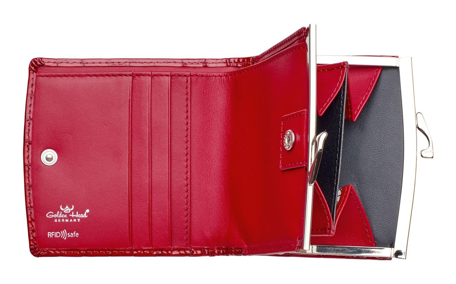 Кошелек для монет Golden Head Cayenne RFID Protect French Cherry, вишневый, стандартный размер, Modern, фото №2
