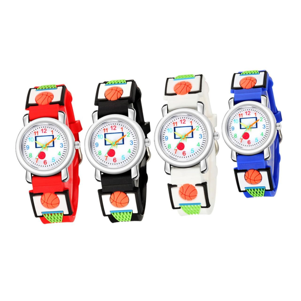 Детские Кварцевые Часы LIFKOME 3D Cartoon Basketball Легкий Дизайн, фото №2