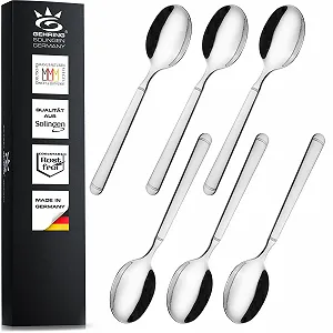 Ложка Десертная SOLINGEN GEHRING Набор 6 штук, Ложка для хлопьев из нержавеющей стали 18/10, Сделано в Германии, Набор на 6 персон - Фото 1