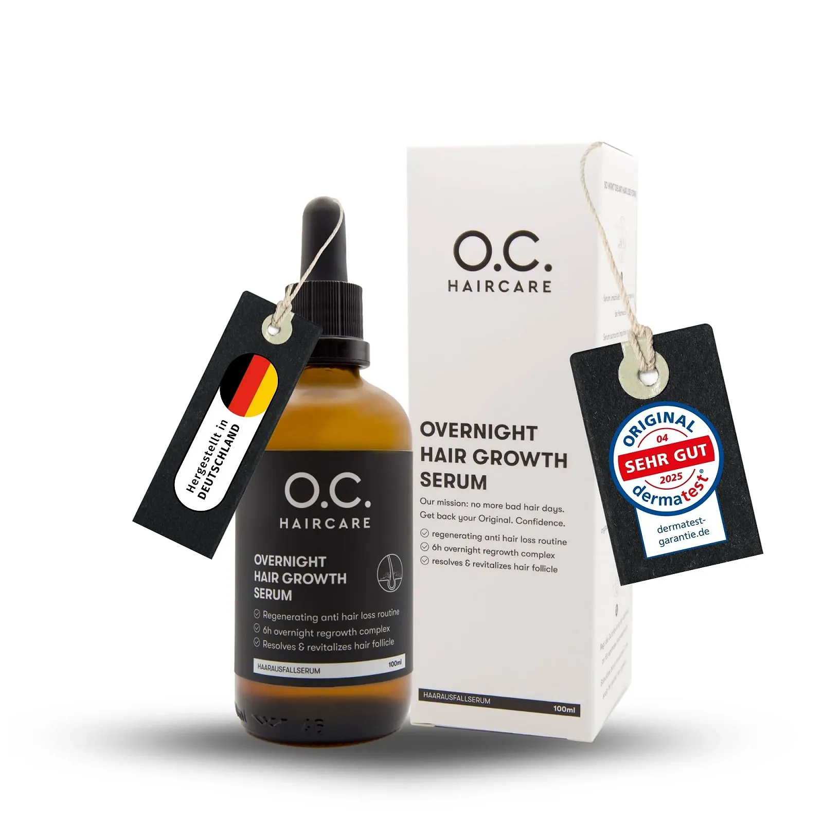 Сироватка O.C. HAIRCARE для росту волосся Overnight 100 мл, фото №1