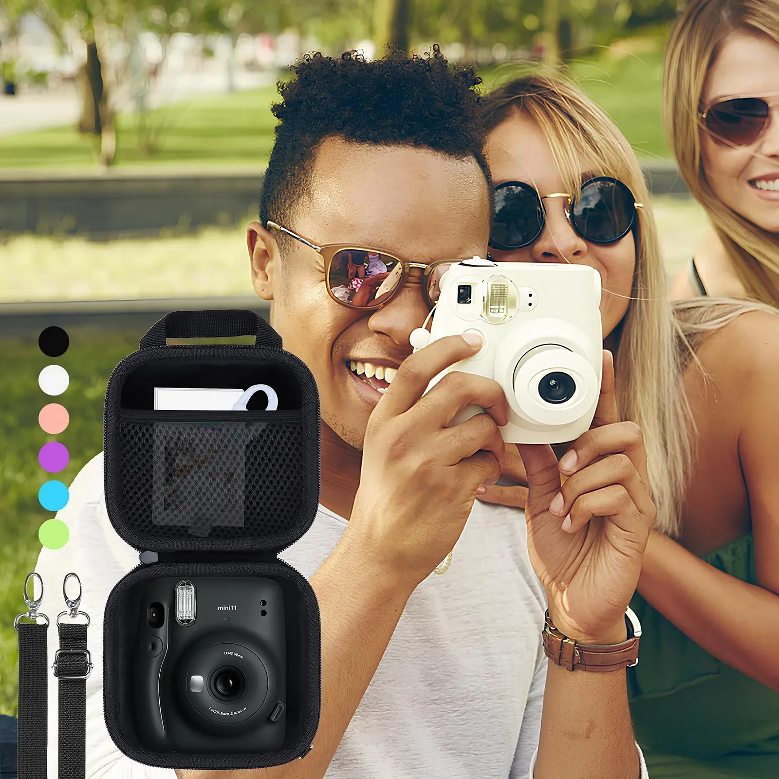 Захисний чохол для фотокамери INSTAX mini 12 / mini 11 Mint green, фото №2