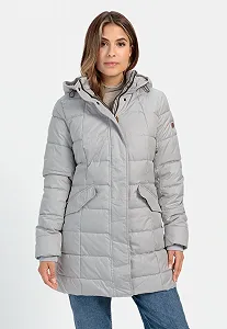 Жіноча Куртка camel active стьобана з капюшоном, що знімається synthetic.ua - Фото 1