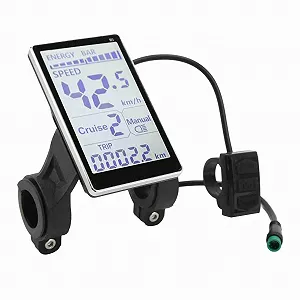 LCD дисплей-метр M5 5 Pin 24V 36V 48V 6V Universal 31.8 22.2 мм - Фото 1