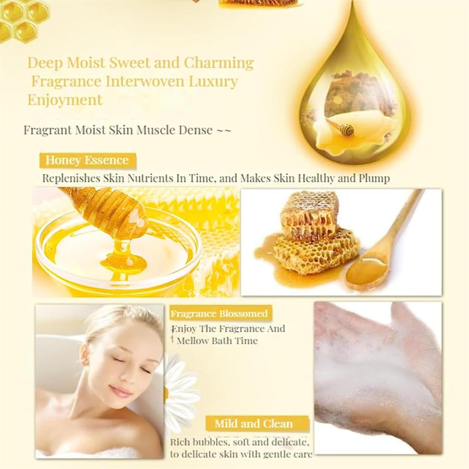 Гель для душу Aloe Vera Honey зволожуючий органічний для сяйва шкіри, фото №4