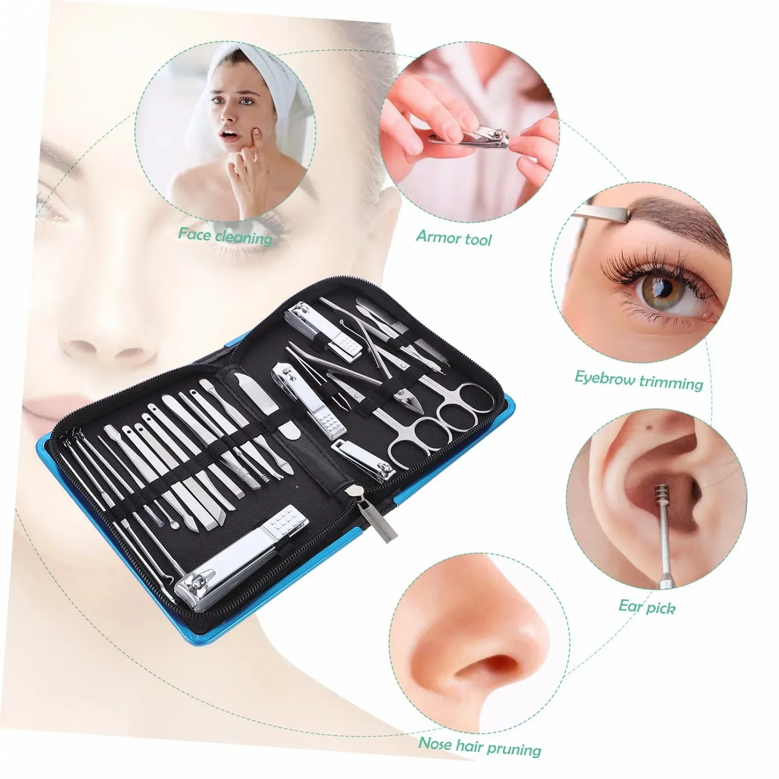 Набор для маникюра и педикюра Beaupretty 26 штук, фото №7 Набор для маникюра и педикюра Beaupretty 26 штук, фото №7