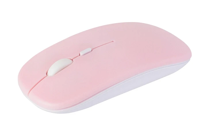Мышка бесшумная компьютерная UGREEN перезаряжаемая Bluetooth Розовая, фото №1