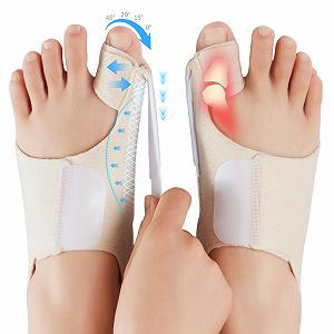 Шина Hallux Valgus для чоловіків та жінок Регульований бандаж Hallux Valgus з гелевою подушечкою - Фото 1
