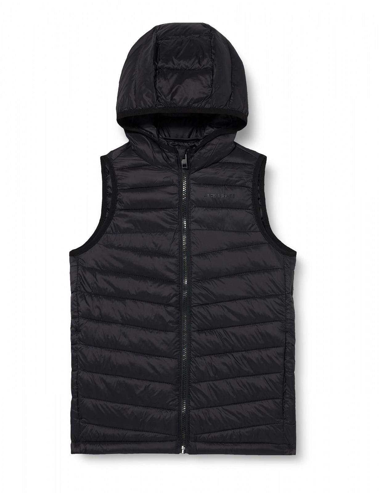 Жилет для мальчиков стеганый с капюшоном JACK & JONES Jconew Pocket Hood Bw Jnr, фото №1