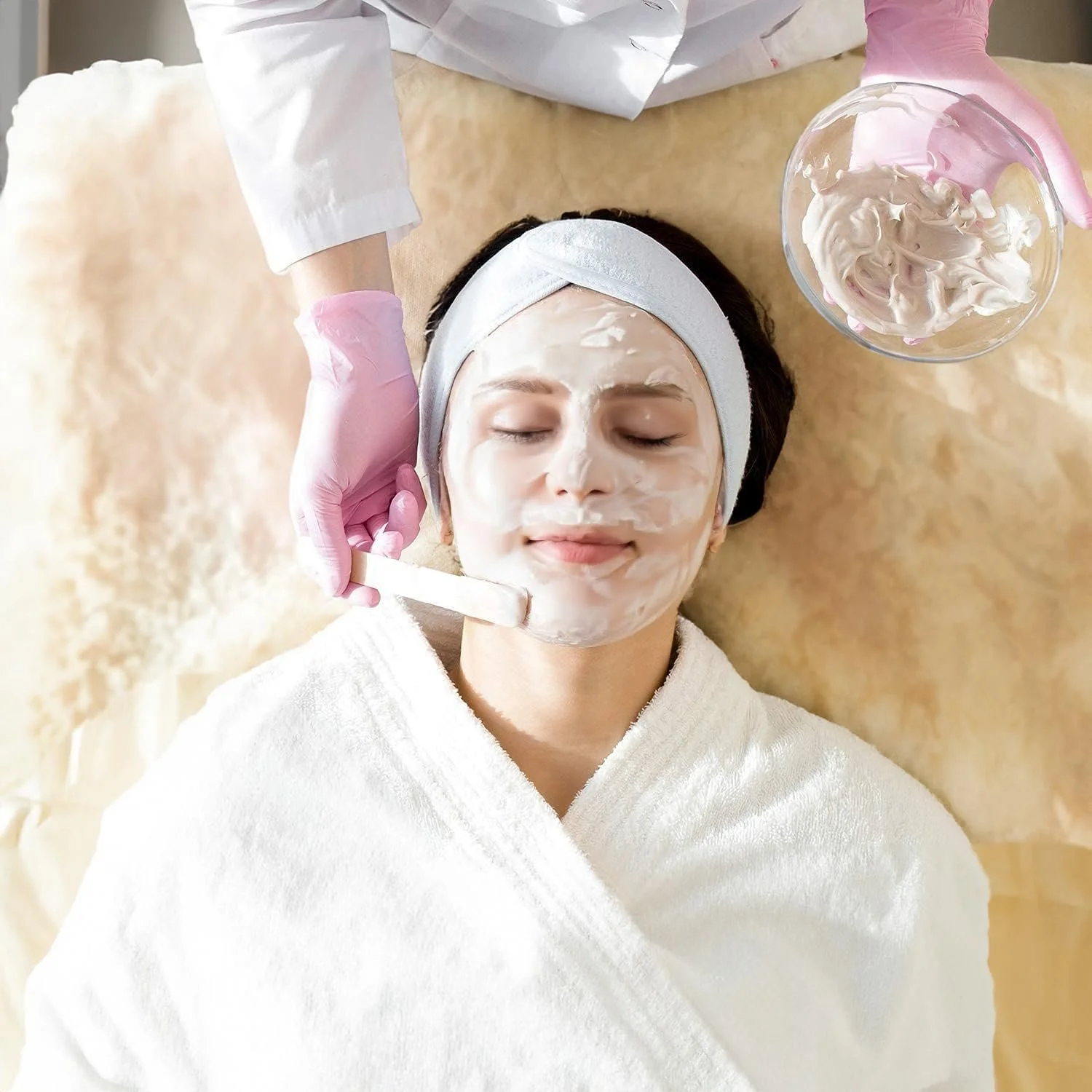 Набір з 6 косметичних пов'язок для волосся з застібкою, фото №4