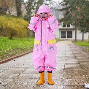 Дитячий дощовик Keyck, дощова куртка для дівчат synthetic.ua - Фото 1