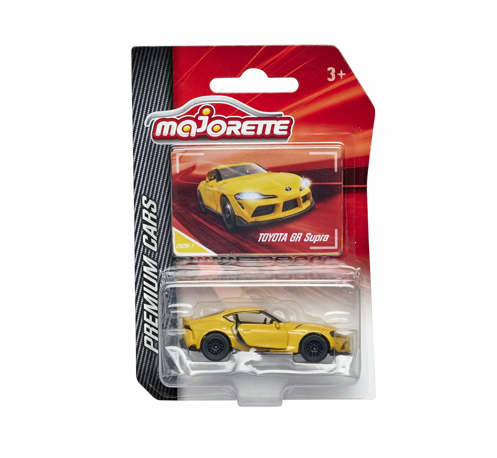 Іграшка Majorette Premium Toyota Supra Freewheel Відкривні частини Підвіска Торгова картка 1:64 7.5 см Жовтий, фото №7 Іграшка Majorette Premium Toyota Supra Freewheel Відкривні частини Підвіска Торгова картка 1:64 7.5 см Жовтий, фото №7