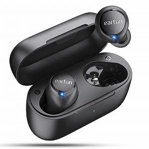 Наушники EarFun Free 2S Bluetooth Вкладыши aptX HiFi Audio - 4 Микрофона CVC 8.0, Чистые Звонки, 60мс Низкая Задержка, Богатый Бас Беспроводные Наушники, 4 Пары Вкладышей, IPX7 Защита от Воды, EQ в - Фото 1