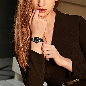 Часы Парные JewelryWe Элегантные Аналоговые Кварцевые Часы с Браслетом из нержавеющей стали synthetic.ua - Фото 1