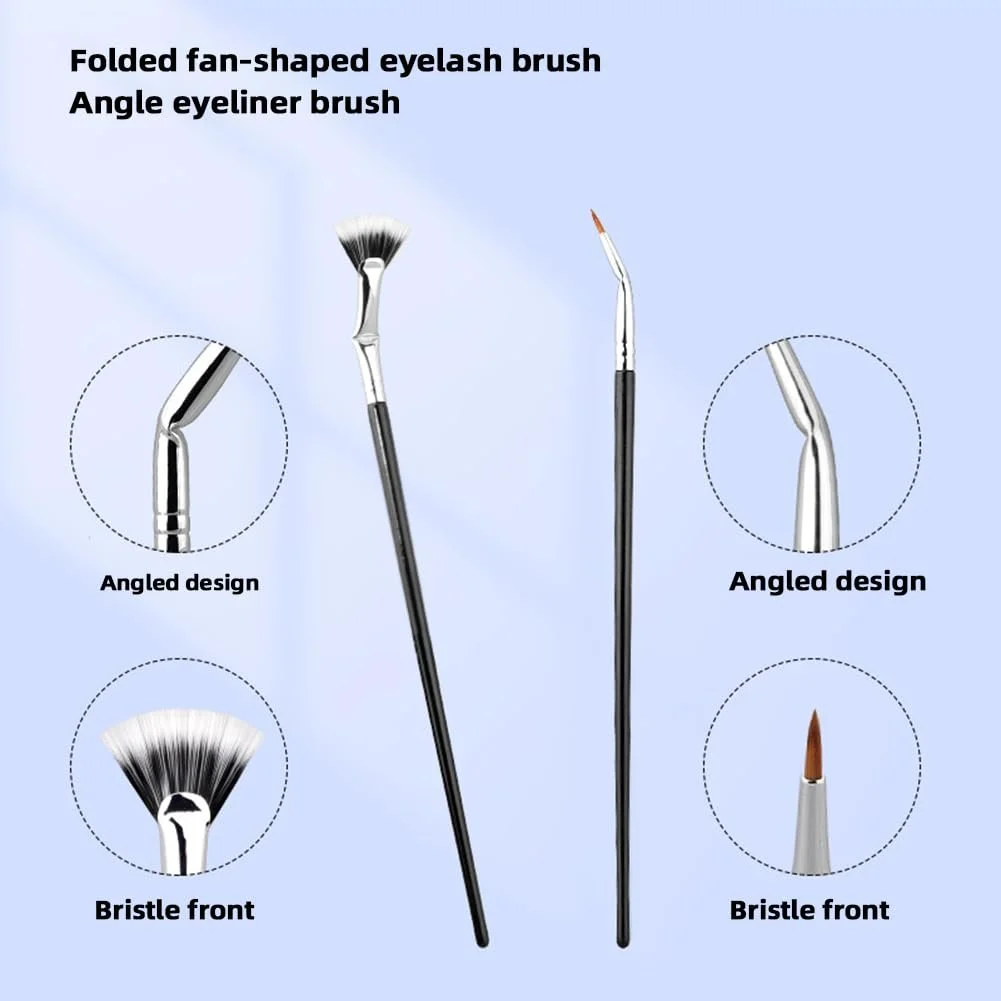 Пензлі для вій кутова віялоподібна, фото №7 Пензлі для вій кутова віялоподібна, фото №7