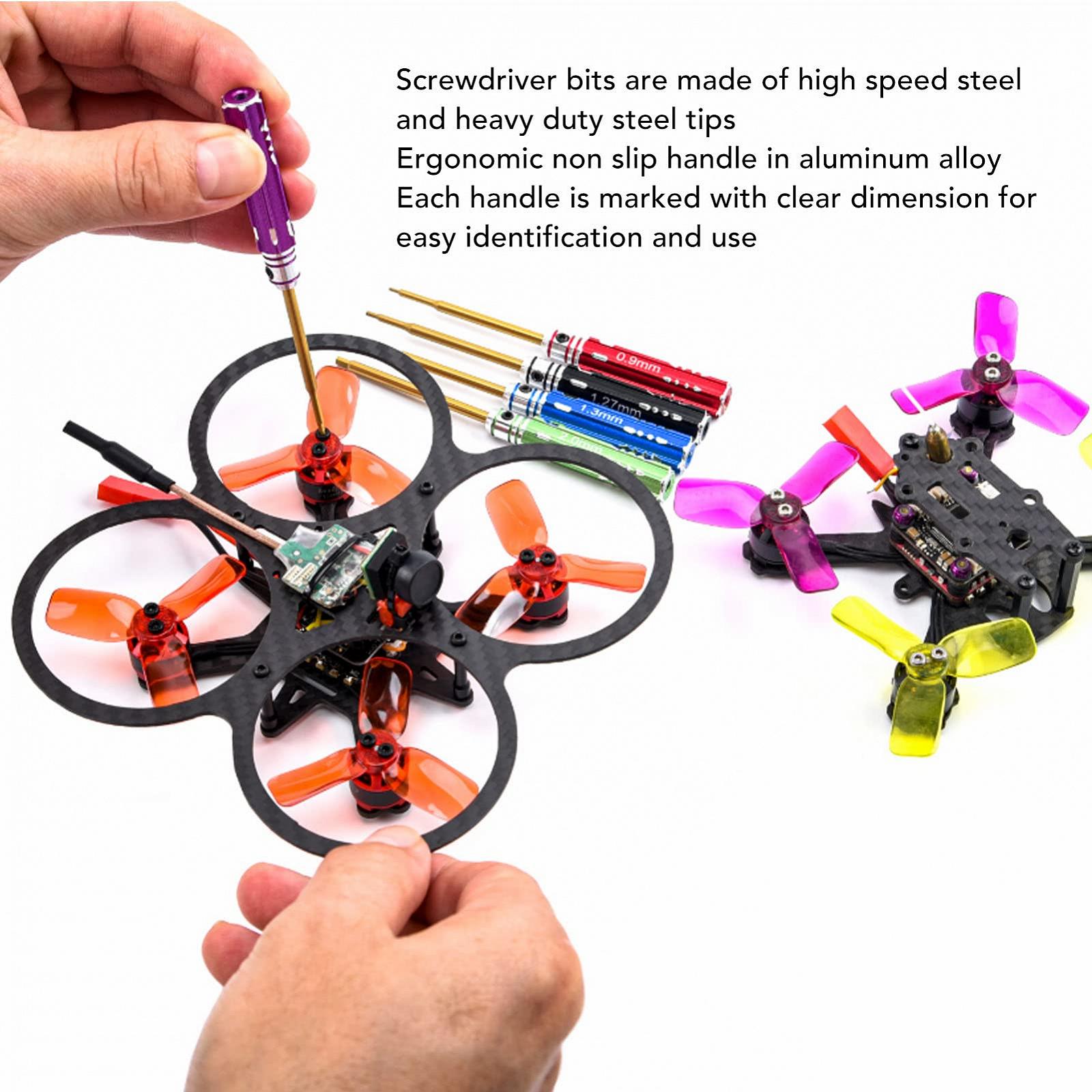 Набор отверток 0.9mm 1.27mm 1.3mm 1.5mm 2.0mm Hex Отвертка (Упаковка из 5 шт), фото №4