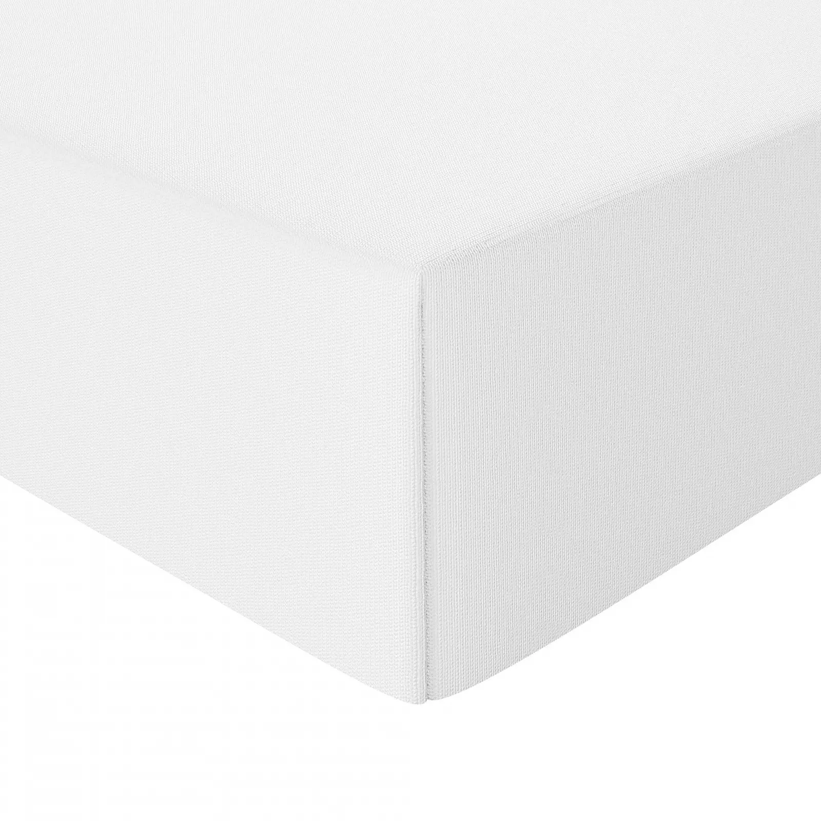 Простынь на резинке Amazon Basics Jersey Белый, 140 x 200 см, фото №5