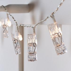 Гірлянда Lights4fun, 20 теплих білих світлодіодів, на батарейках - Фото 1