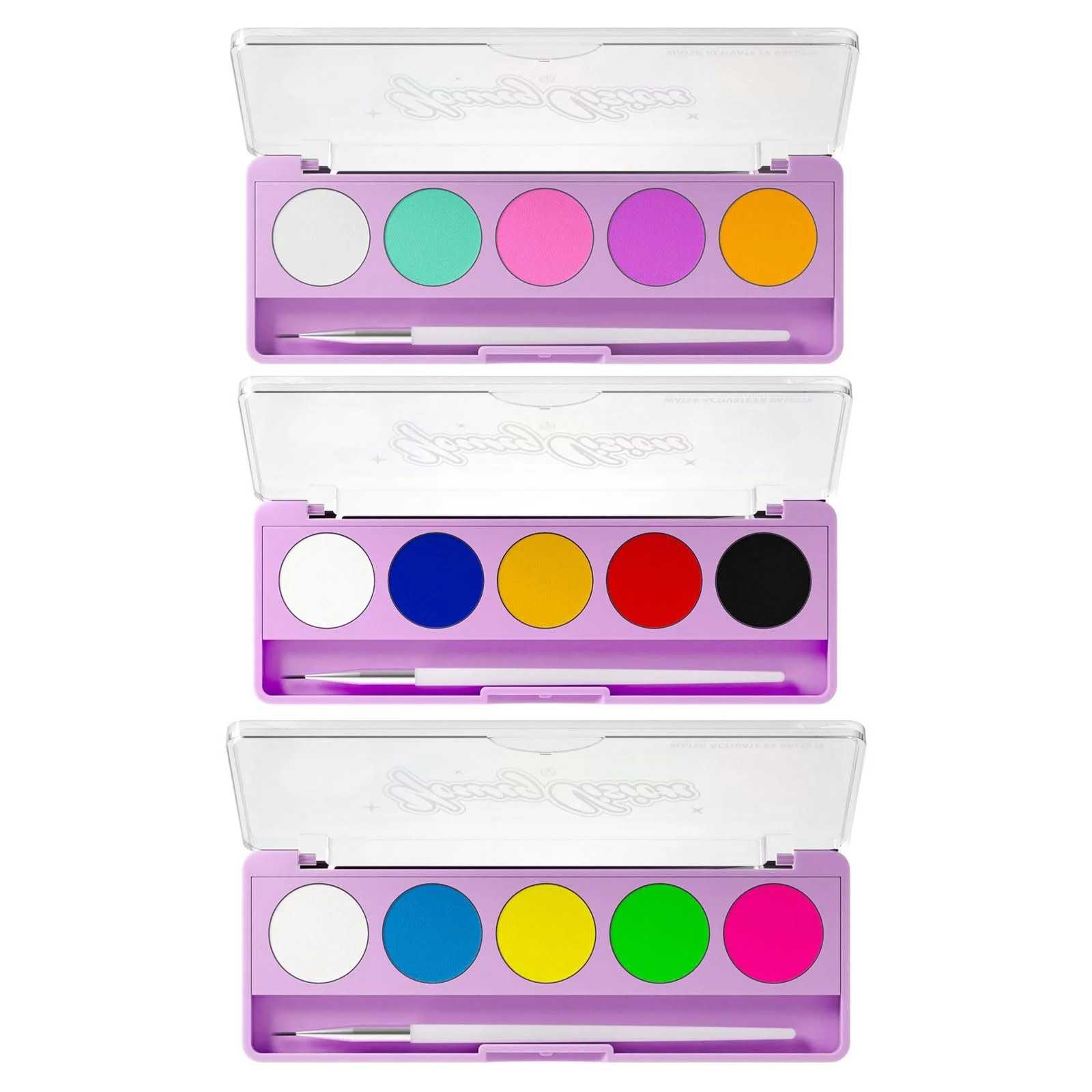 Палетка теней JSGHGDF 5 цветов, активированных водой, с кистью, стойкий макияж, фото №4