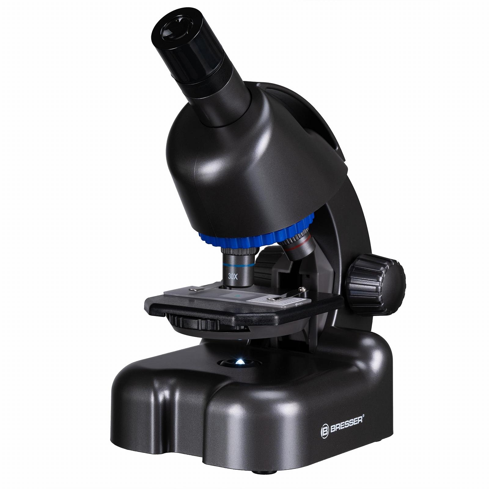Микроскоп Bresser Junior CM-04 100x-900x, детский, с LED подсветкой, держателем для смартфона и набором для экспериментов, фото №1