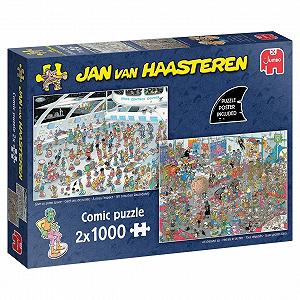 Набір пазлів Jan van Haasteren «Нам потрібен простір та Як у кіно» 2 x 1000 елементів - Фото 1