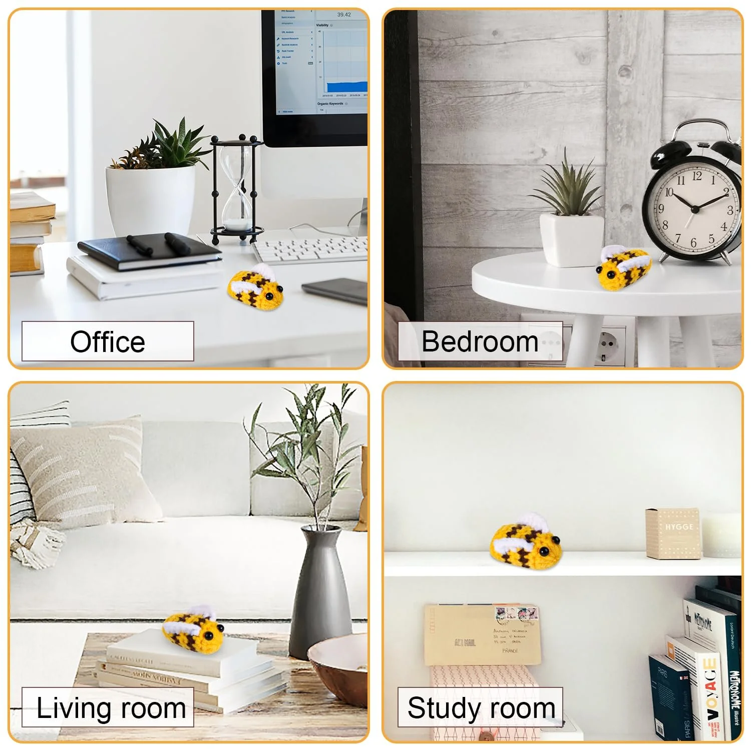 Игрушка Positive Bee Вязаная с Положительной Открыткой, фото №6 Игрушка Positive Bee Вязаная с Положительной Открыткой, фото №6