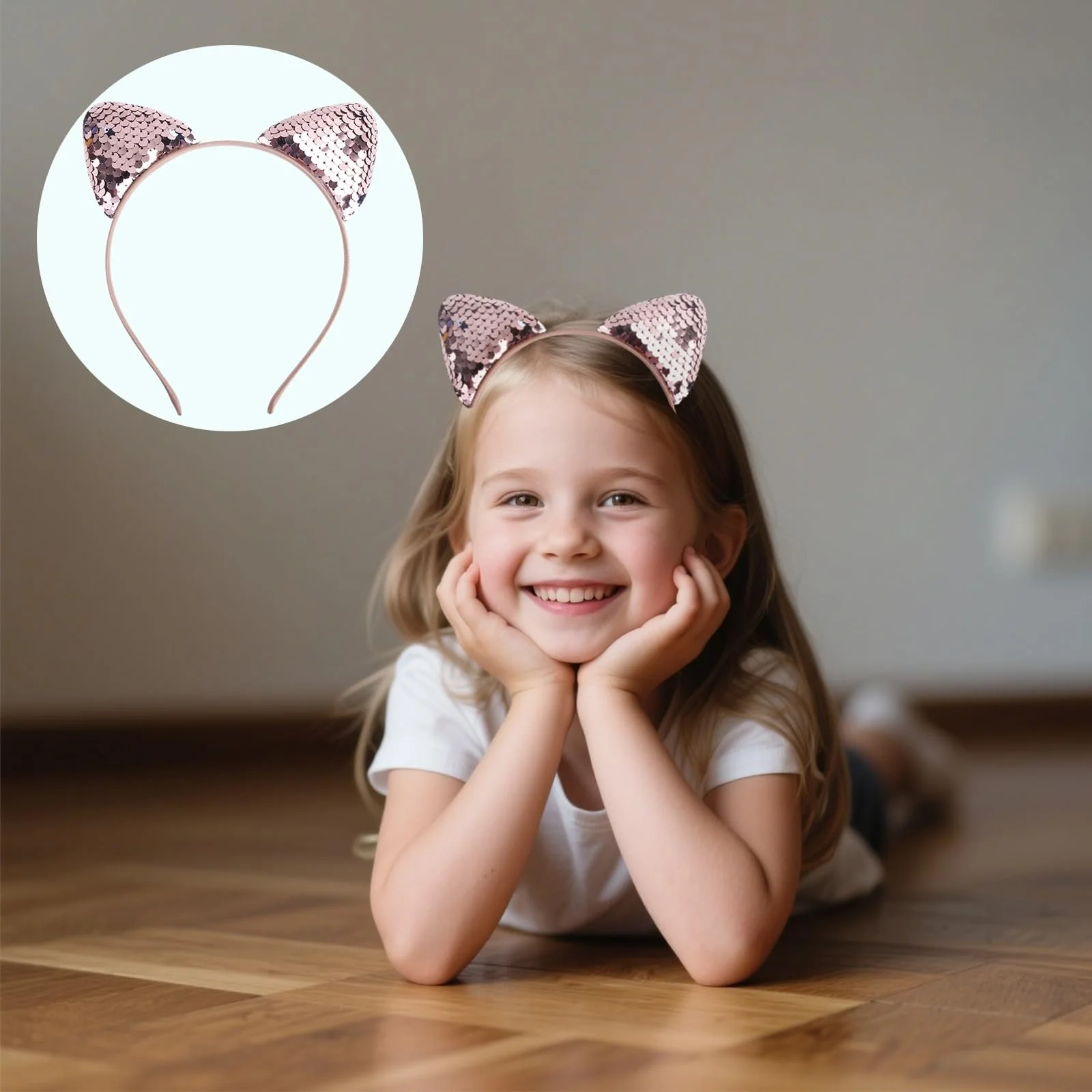 Набір з 10 Блискучих Обручів Вушка Кішки, фото №6